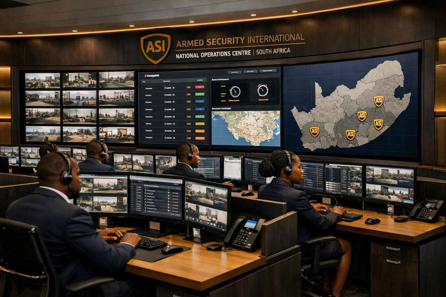 Armed Security International Control Room